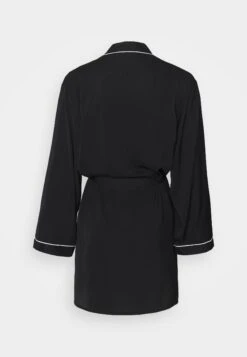 Anna Field Amanda Satin Dressing Gown - Badjas - Black -Anna Field Fashion Verkoop 02d6ba585165492c8f07ab44f0a3d177