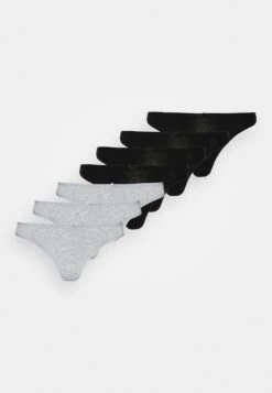 Anna Field Georgina 7Pp Thong Cotton - String - Black/Grey -Anna Field Fashion Verkoop 068371459ed841fe8798526863dbf5cb