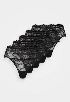 Anna Field 5Pp High Rise Lace Thong - String - Black -Anna Field Fashion Verkoop 1d7323e8540d4a6dba0ff1fa79eb0047