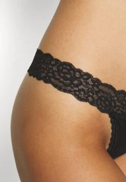 Anna Field 10Pp Cotton And Lace Thong - String - Black -Anna Field Fashion Verkoop 1e3643c56d2f40289953e14d52bb3ace