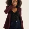Anna Field Blazer - Bordeaux