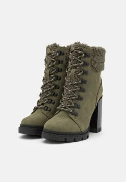 Anna Field Leather - Veterboots - Khaki -Anna Field Fashion Verkoop 5351ec4084c242d6a16e56ca22fd1479