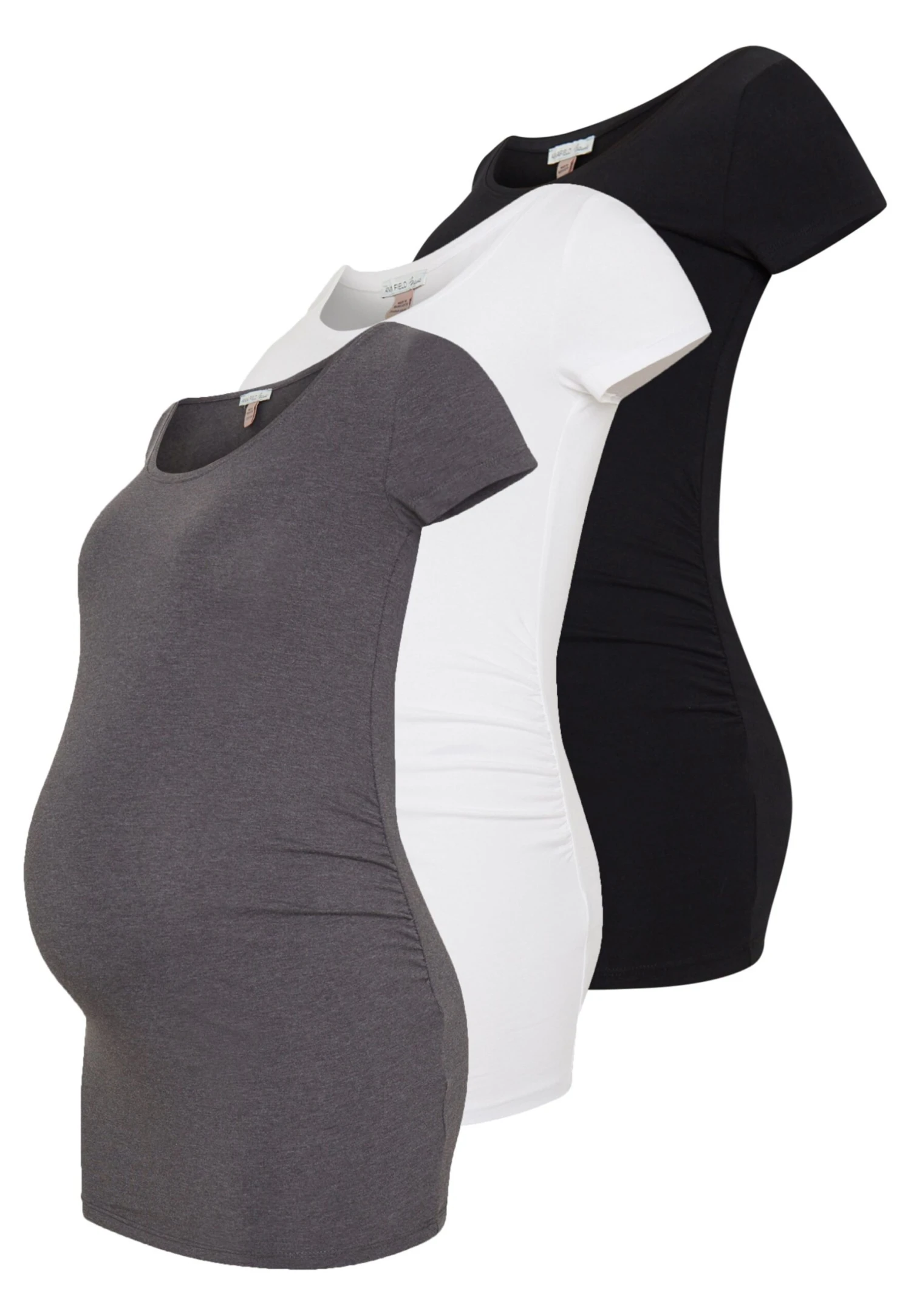 3Er Pack - T-Shirt Basic - White/Black/Dark Grey 1 3Er Pack - T-Shirt Basic - White/Black/Dark Grey