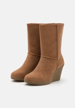 Anna Field Winter Boot - Enkellaarsjes Met Sleehak - Cognac -Anna Field Fashion Verkoop 64d45de883534e7f974d195c7e051ad9