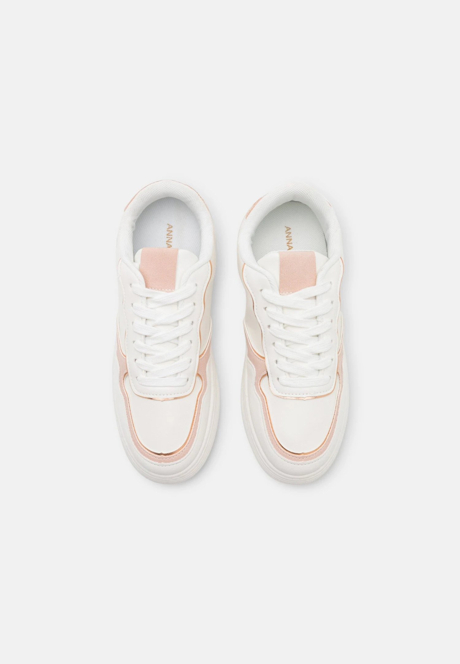 Anna Field Sneakers Laag - White/Rose Gold Coloured 6 Anna Field Sneakers Laag - White/Rose Gold Coloured - Afbeelding 6