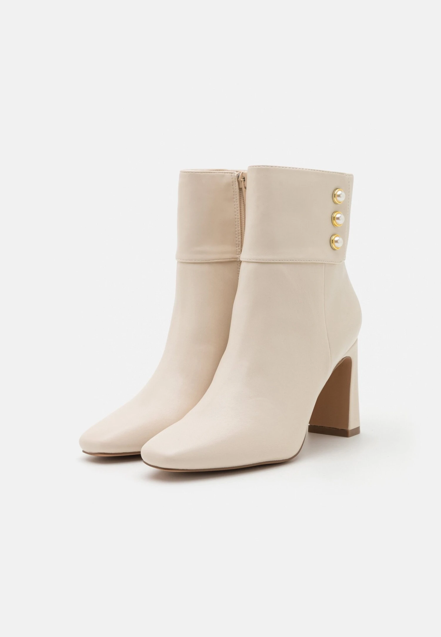 Anna Field Enkellaarsjes Met Hoge Hak - Beige 2 Anna Field Enkellaarsjes Met Hoge Hak - Beige - Afbeelding 2