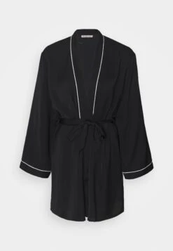 Anna Field Amanda Satin Dressing Gown - Badjas - Black -Anna Field Fashion Verkoop 8d83c445099f4342aabc07d1ce2caede