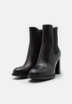 Leather- Enkellaarsjes Met Hoge Hak - Black -Anna Field Fashion Verkoop 905be349a0424c6ebaa958778d635f40