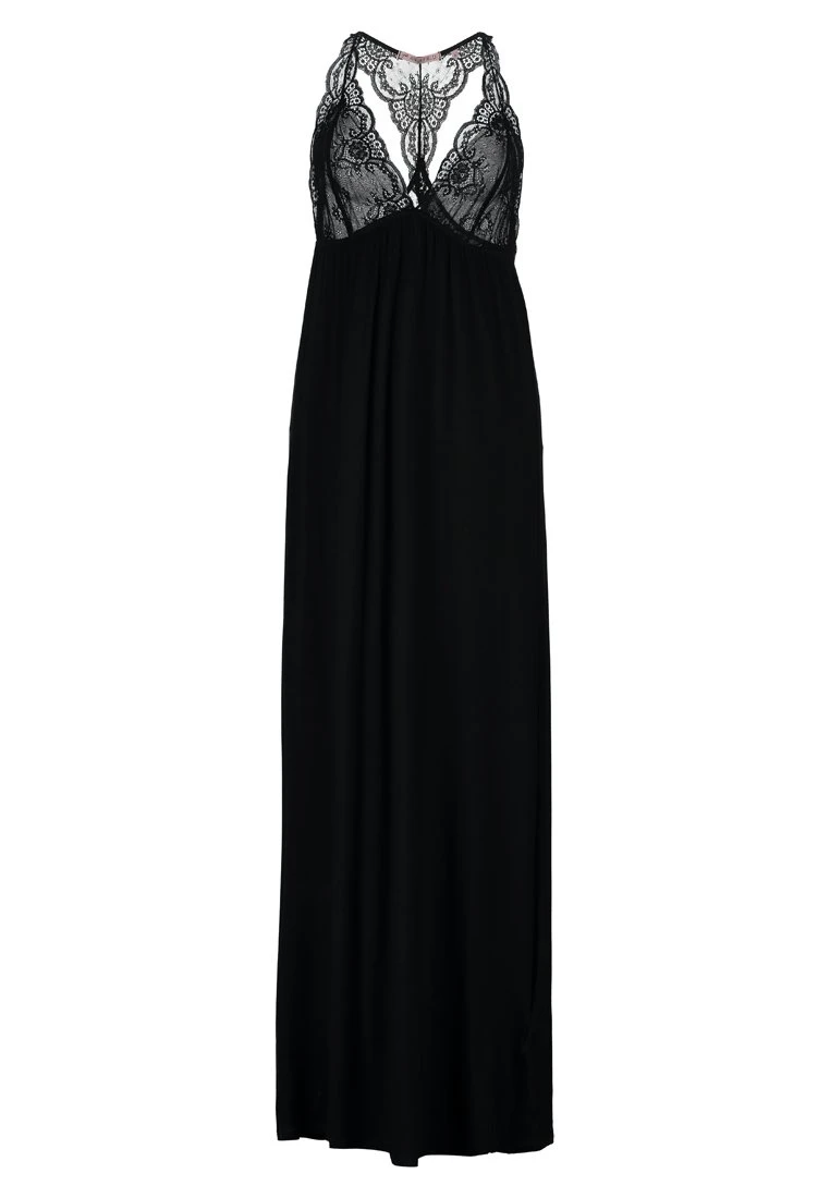 Anna Field Anna Long Viscose Dress- Nachtjapon - Black 4 Anna Field Anna Long Viscose Dress- Nachtjapon - Black - Afbeelding 4