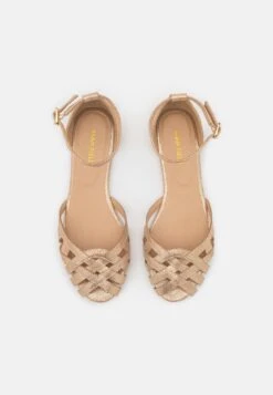 Leather- Peeptoe Ballerina'S - Gold -Anna Field Fashion Verkoop bbe8c4f5d1de4031b9b262f90de18fd5